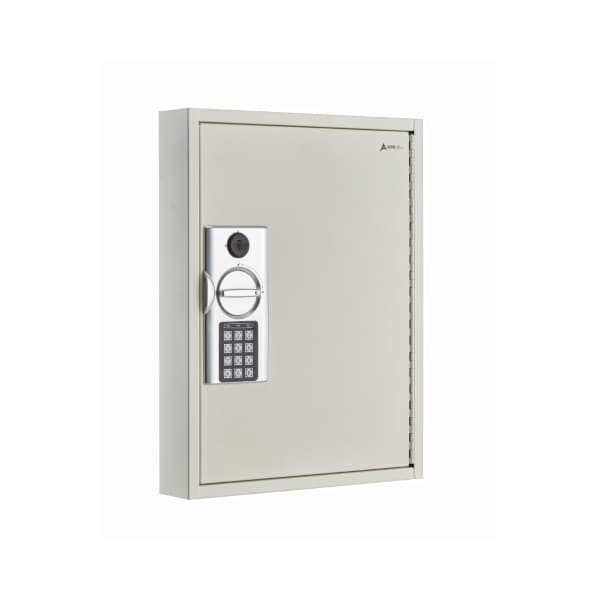 Adiroffice 60-Key Steel Heavy-Duty Digital Lock Key Cabinet, White ADI680-60-WHI - main